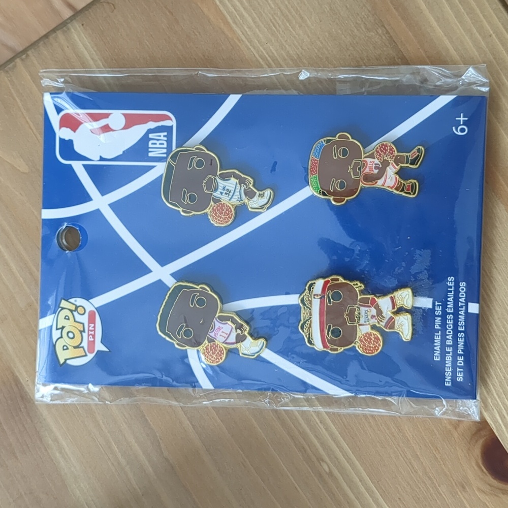 NBA Funko Pop! Collectable Enamel Pin Set